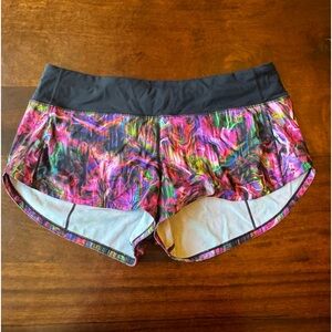 Lulu Lemon women’s Speed up shorts